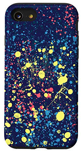 iPhone SE  2020    7   8 Colorful Paint Splatter Pattern Retro 80s Rio Design Case