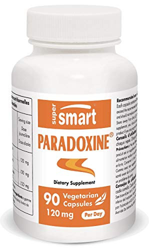 Supersmart - Paradoxine ® 40 mg - Extract of Grains of Paradise Standardized to 12.5% 6-Paradol - Antioxidant  and  Fat Burner  Non-GMO  and  Gluten Free - 90 Vegetarian Capsules
