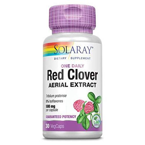 Solaray Red Clover Aerial Extract One Daily  Veg Cap  Btl-Plastic  500mg  30ct
