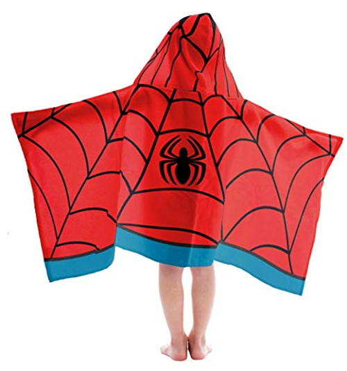 Jay Franco Kids Hooded Towel Avengers - Spiderman Red