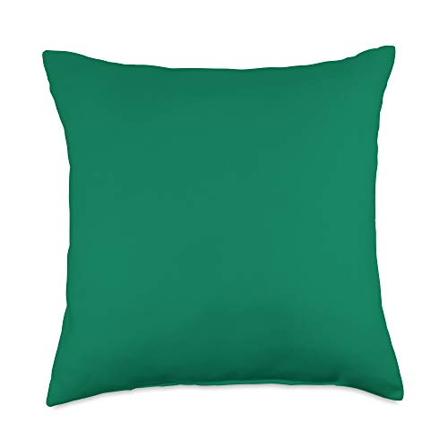 Fancy Solid Color Gifts Co Amazon Green Plain Solid Color Simple Classic Throw Pillow  18x18  Multicolor