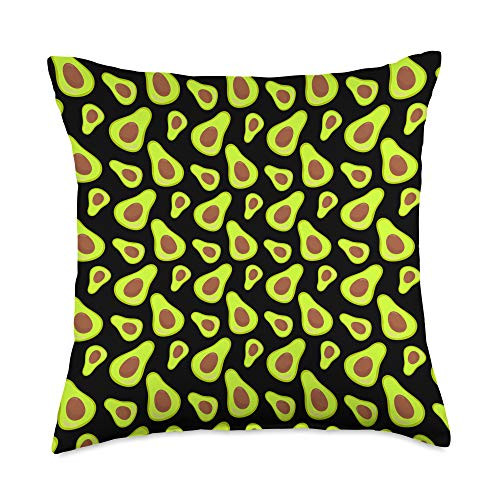 Gifts24Seven - Food Lover Vegetables Green Avocados Vegetable Lover Veggie Healthy Foodie Throw Pillow  18x18  Multicolor