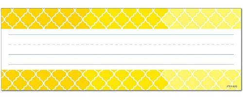 Creative Teaching Press Ombre Moroccan Name Plates, Yellow (4455)