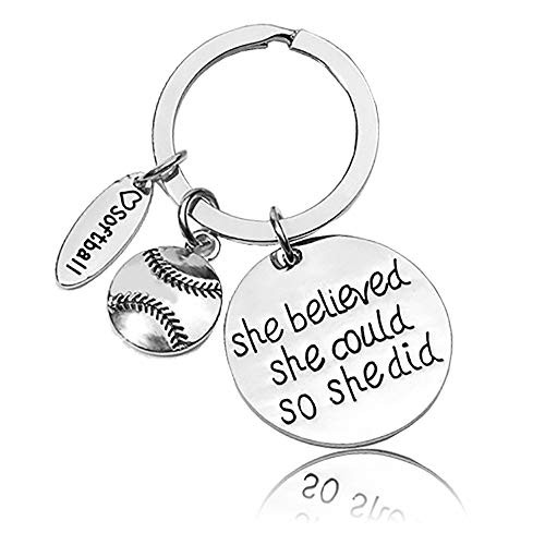 Stainless Steel Key Chain Ring Keychain Gifts for Women Teen Girls - She Believed She Could So She Did Stainless Steel Key Chain Ring Keychain Gifts for Women Teen Girls - She Believed She Could So She Did