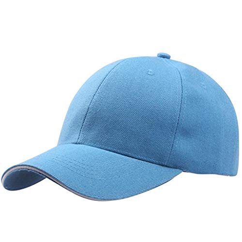 CofeeMo Solid Color Baseball Caps  Unisex Cotton Classic Baseball Hat Low Profile Plain Dad Hats Sky Blue