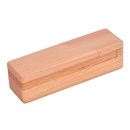 KINGOU Wooden Brain Teaser Secret Opening Puzzle Box Magic Mysterious Box Gift Box