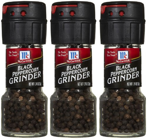 McCormick Black Peppercorn Grinder  1.24 oz  3 pk