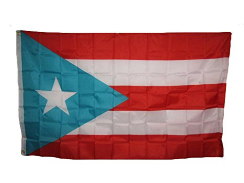 Ant Enterprises 3x5 Light Blue Puerto Rico Rican Flag 3'x5' House Banner Brass Grommets Color Fast Canvas Header Double Stitched.