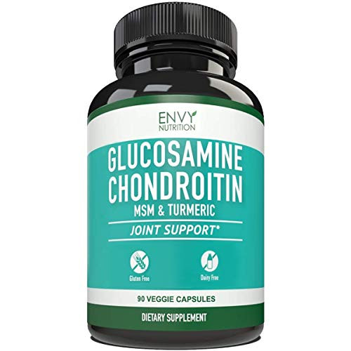 Glucosamine Chondroitin with MSM  and  Turmeric - Support Healthy Joints - Aid in Joint Pain Relief  Mobility  and Comfort - Best Mobility Supplement - 90 Capsules