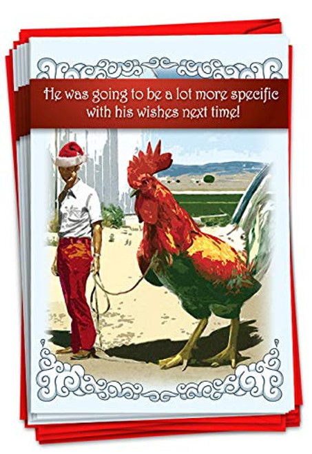 NobleWorks - 12 Funny Christmas Greeting Cards for Adults - Rude Holiday Humor  Boxed Cards with Envelopes  1 Design  12 Cards  - Big C-ck Christmas B1345 NobleWorks - 12 Funny Christmas Greeting Cards for Adults - Rude Holiday Humor  Boxed Cards with Envelopes  1 Design  12 Cards  - Big C-ck Christmas B1345