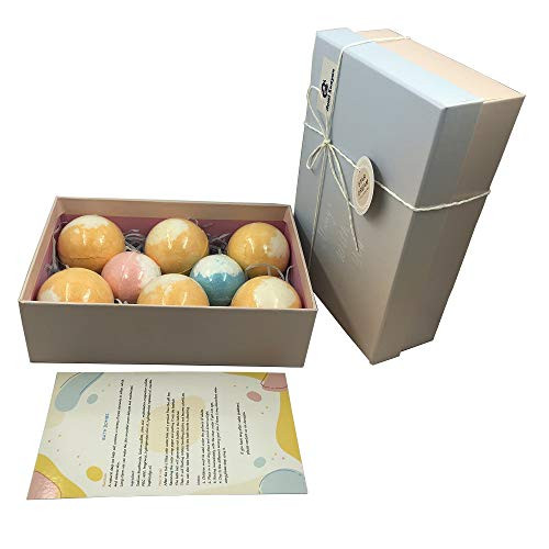 8Pcs Spa Bath Bombs Natural Organic Bathbombs Balls Skin Whitening Ease Relax Stress Bubble Shower Moisturizing  Orange