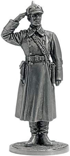 Lieutenant of The Red Army Infantry Tin Soldiers Metal Sculpture Miniature Figure Collection 54mm  Scale 1 32   WWII-37