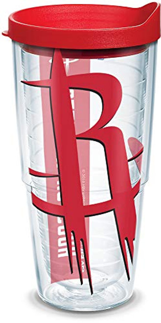 Tervis NBA Houston Rockets Colossal Insulated Tumbler with Wrap and Red Lid 24oz Clear Tervis NBA Houston Rockets Colossal Insulated Tumbler with Wrap and Red Lid 24oz Clear