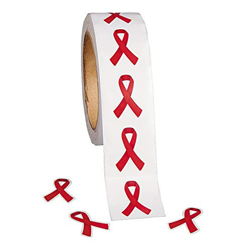 Red Ribbon Stickers 500 Stickers Drug Awareness Week Supplies Red Ribbon Stickers 500 Stickers Drug Awareness Week Supplies
