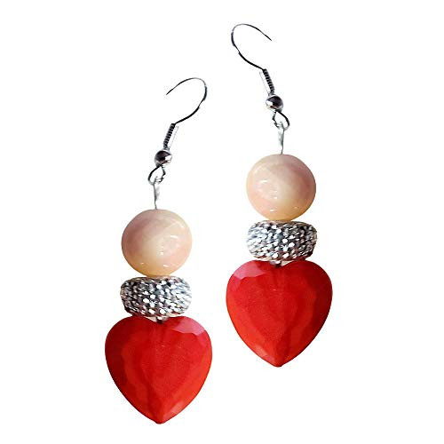 Red Heart Crystal Earrings - Red-Orange Heart Earrings - Valentine's Day Earrings - Valentine's Day Gift - Christmas Gift - Heart Jewelry - Heart Gift - Handmade Dangle Drop Earrings Red Heart Crystal Earrings - Red-Orange Heart Earrings - Valentine's Day Earrings - Valentine's Day Gift - Christmas Gift - Heart Jewelry - Heart Gift - Handmade Dangle Drop Earrings