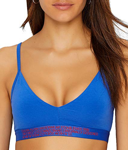 Calvin Klein Women's Statement 1981 Reversible Unlined Bralette  Stellar  X-Small