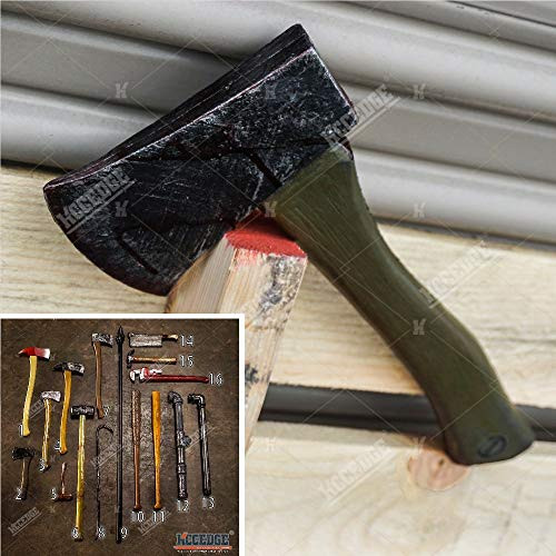 Halloween Props FOAM Sword Axe Bat Crowbar Hatchet Knife Hammer Wrench Sledgehammer Medieval Sword Roman Sword Spartan Sword For Halloween Costume Cosplay LARP Home Decor 52883  13.5" Axe
