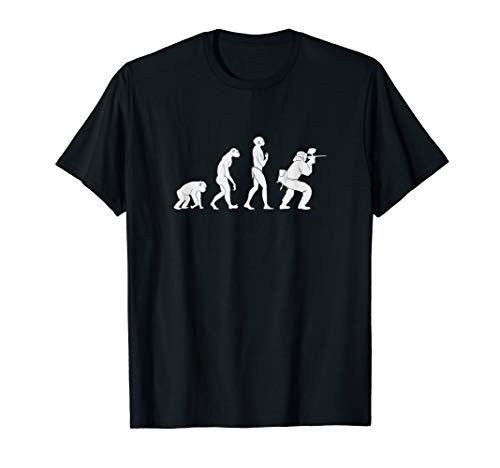 Evolution Of The Paintballer  Funny Paintball T-shirt