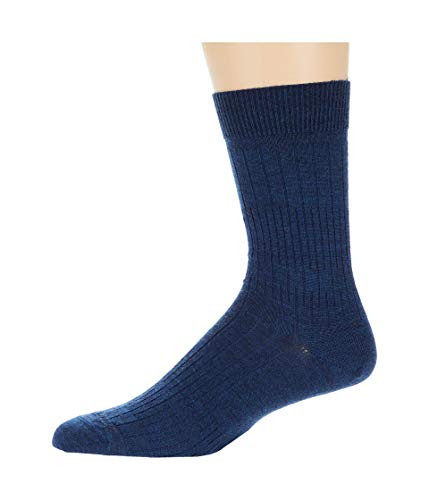 Smartwool New Basic Rib Crew Alpine Blue MD  Men's Shoe 6-8.5