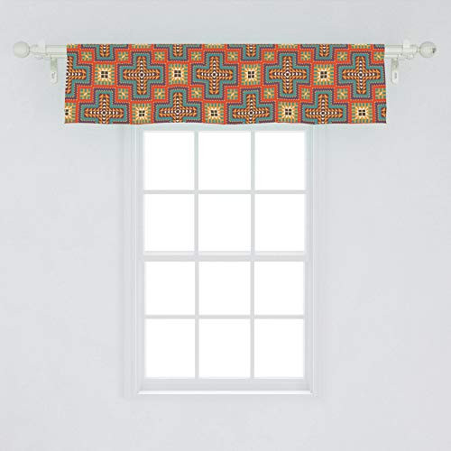 Ambesonne Southwestern Window Valance Art Pattern from Indigenous Mayan Culture with Colorful Geometrical Elements Curtain Valance for Kitchen Bedroom Decor with Rod Pocket 54" X 12" Multicolor Ambesonne Southwestern Window Valance Art Pattern from Indigenous Mayan Culture with Colorful Geometrical Elements Curtain Valance for Kitchen Bedroom Decor with Rod Pocket 54" X 12" Multicolor