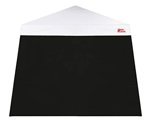 MASTERCANOPY Sunwall Panel Canopy Sidewall Fits 10'x 10' Slant Leg Canopy Tent Black