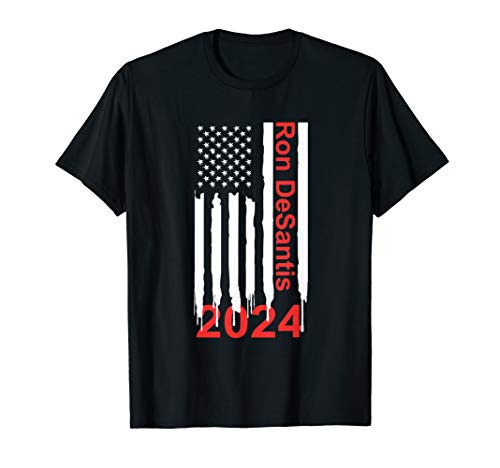 Ron DeSantis 2024 Flag Presidential Election Republican T-Shirt