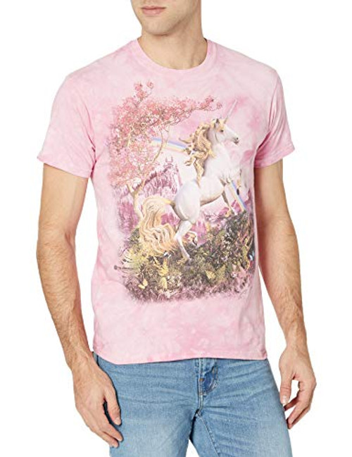 Mountain Awesome Unicorn Adult Size T-shirt   Pink   Large Mountain Awesome Unicorn Adult Size T-shirt   Pink   Large