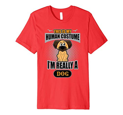 This Is My Human Costume I'm Really A Dog Halloween Premium T-Shirt