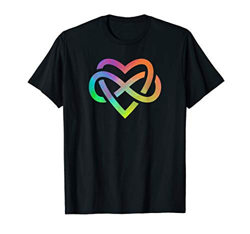 Polyamory Infinity Heart Symbol Neverending Love LGBT Gift T-Shirt