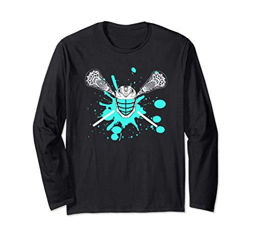 Lacrosse Paint Splatter Great Gift for Teen LAX Player Long Sleeve T-Shirt Lacrosse Paint Splatter Great Gift for Teen LAX Player Long Sleeve T-Shirt