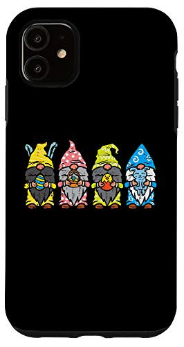 iPhone 11 Nordic Garden Gnomes Bunny Ears Easter Egg Bunny Tomte Nisse Case