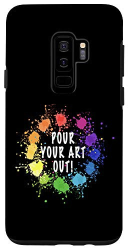Galaxy S9Plus Acrylic Paint Pouring Artist Gift Fluid Art Painter Case