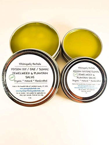 Highly Concentrated Poison Ivy Salve Jewelweed and Plantain Salve Double Extraction Healing Skin Salve All Natural Organic  1oz