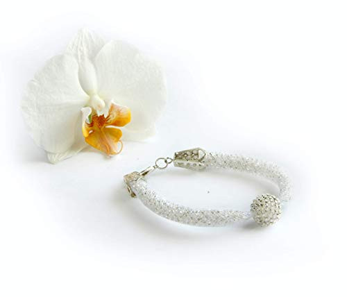 Silver and White Bracelet - Handmade Jewelry for Women Bracelets - Youth Teens Bracelets - Jewelry Gifts for Women - Bead Bracelet for Women