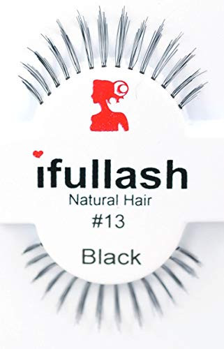 13  6 Pairs ifullash 100% Human Hair Eyelashes