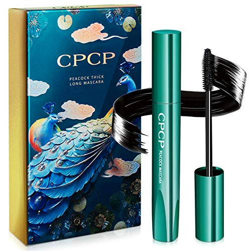 2PCS Mascara 4D Silk Fiber Lash Mascara  Natural Waterproof Black Mascara Extra Long Lash Thick Thickening and Lengthening  Voluminous Eyelashes  Dramatic Extension Lasting All Day