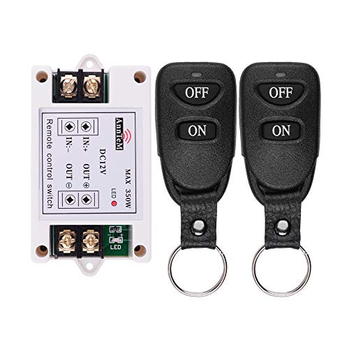 DC 12V 40A Relay Remote Control Switch  1CH Universal 433Mhz Remote Control Wireless Latching Function Switch for Industrial Control and Low Voltage Power Systems  and  More