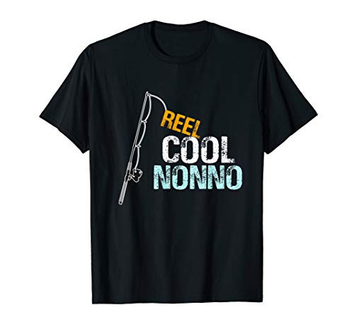 Mens Nonno Gift from Granddaughter Grandson Reel Cool Nonno T-Shirt