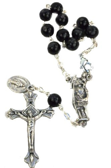 St. Christopher Car Mirror Rosary One Decade