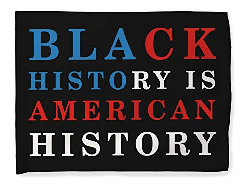 ThisWear Civil Rights Movement Flag Black History is American History Horizontal House Flag Multi