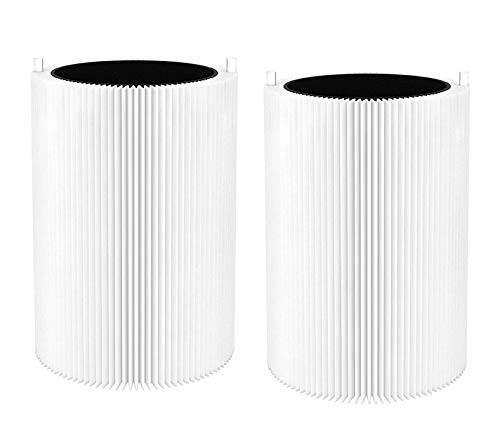 ANBOO Blue Pure 411 HEPA Replacement Filter for Blueair Blue Pure 411 Air Purifier 411Plus and Mini Air Purifiers  Particle True Air Filter and Activated Carbon Pre-Filter  2 Packs