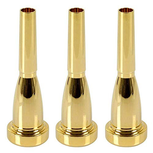 Liyafy 3pcs Bb Trumpet Mouthpiece 3C 5C 7C Bullet Shape Replacement Trumpet Parts Gold Plated Liyafy 3pcs Bb Trumpet Mouthpiece 3C 5C 7C Bullet Shape Replacement Trumpet Parts Gold Plated