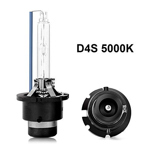 Dinghang D4S 5000K 35W Xenon HID Headlight Replacement Bulbs  High And Low Beam Hid Headlights  2pcs