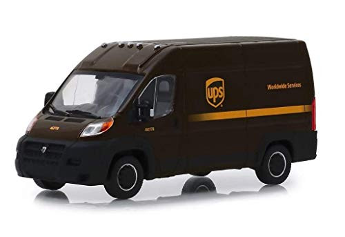 2018 Dodge Ram ProMaster 2500 Cargo Van High Roof?  United Parcel Service  UPS  Worldwide Services - Greenlight 86156 - 1 43 Scale Diecast Model Toy Car