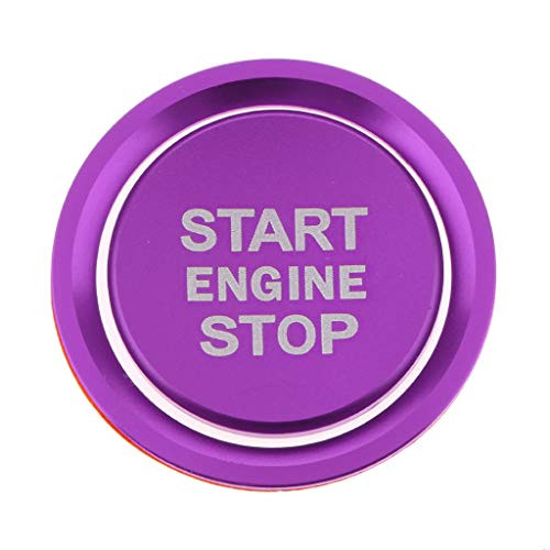 Alloy Start Engine Button Trim Cover Cap Ignition Aluminum Ring Cover Trim for Audi A4 A5 A6 A7 Q3 Q5  Purple