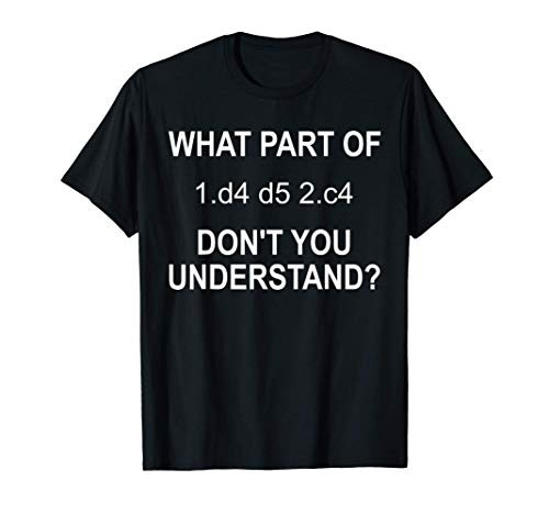 Chess Gifts For Men Kids Queen's Gambit Modern Chess Opening T-Shirt
