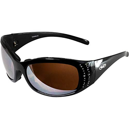 Global Vision Eyewear Marilyn 2 Plus Women's Foam Padded Riding Sunglasses Black Frame Driving Mirror Global Vision Eyewear Marilyn 2 Plus Women's Foam Padded Riding Sunglasses Black Frame Driving Mirror