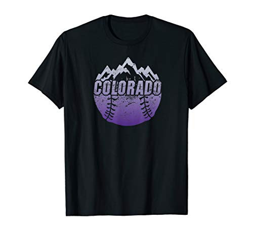 Colorado Baseball Rocky Mountains Design T-Shirt
