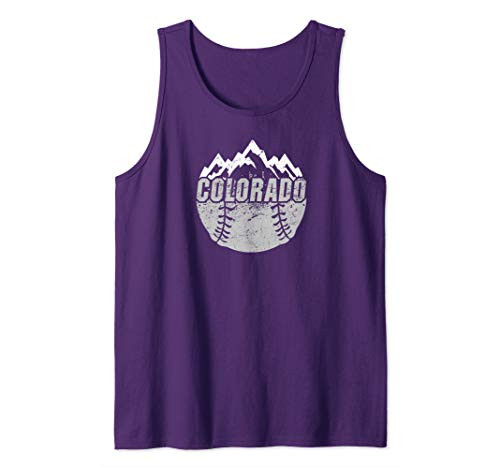 Colorado Baseball Rocky Mountains Design Tank Top Colorado Baseball Rocky Mountains Design Tank Top