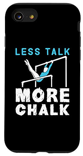 iPhone SE  2020    7   8 Less Talk More Chalk Gymnastics Gymnast Uneven Bars Girls Case